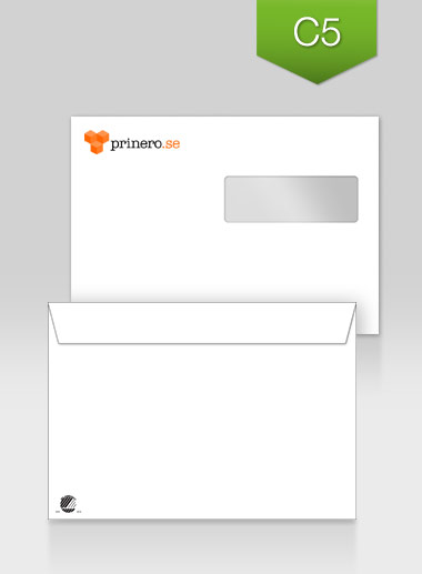 Kuvert C5 H2 Tryckta C5 kuvert med fönster till höger - Bild 1