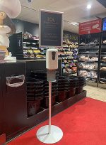 Handspritstation med eget tryck